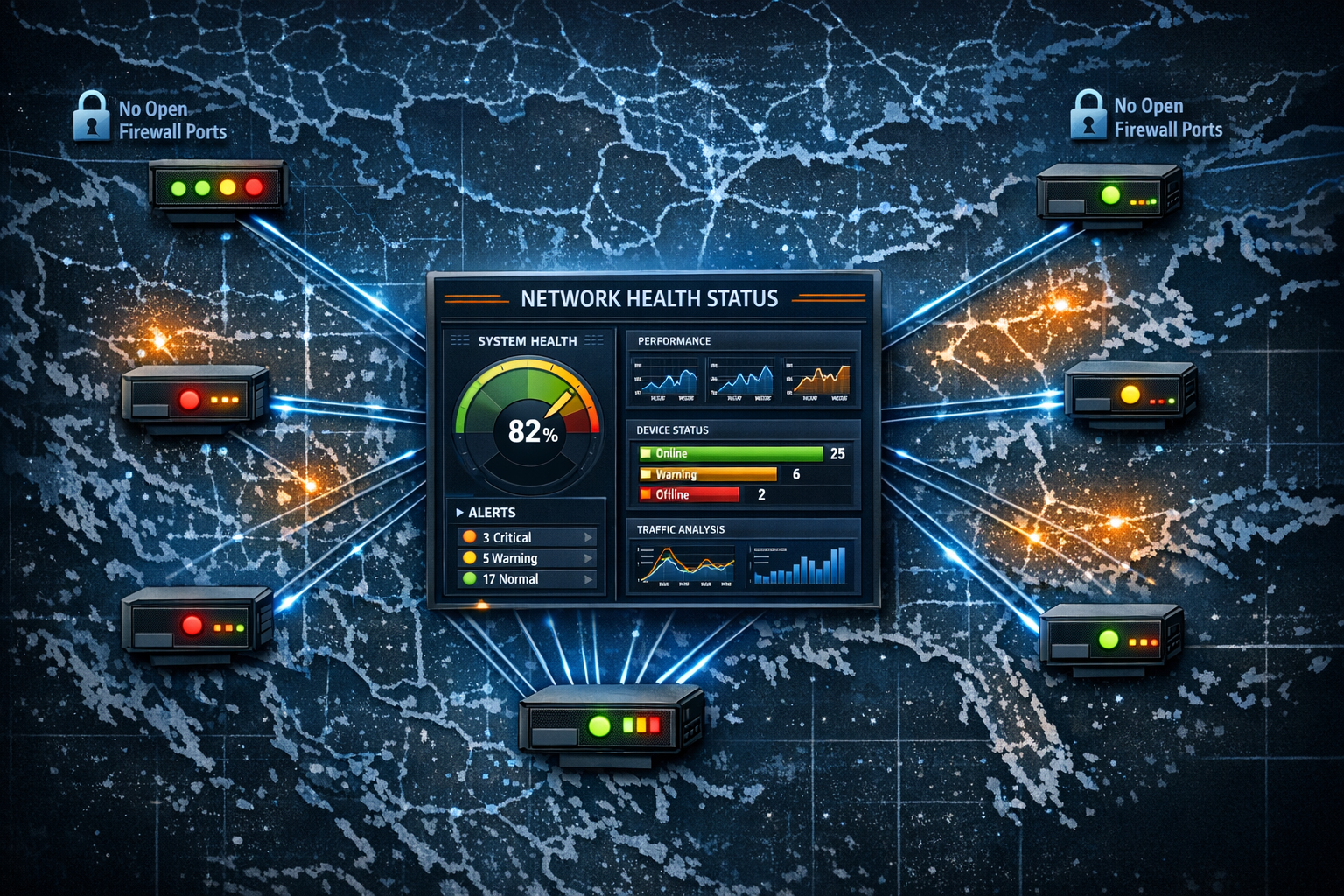 Monitoring Edge Devices Without Opening Firewall Ports